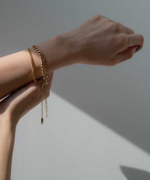 CENE（セネ）の「【CENE】セネ/ [ゴールド]チェーンブレスレット/6mm（ブレスレット・レディース・ゴールド・FREE）」の6枚目の写真