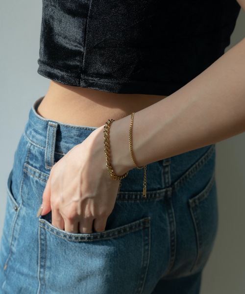 CENE（セネ）の「【CENE】セネ/ [ゴールド]チェーンブレスレット/6mm（ブレスレット・レディース・ゴールド・FREE）」の8枚目の写真