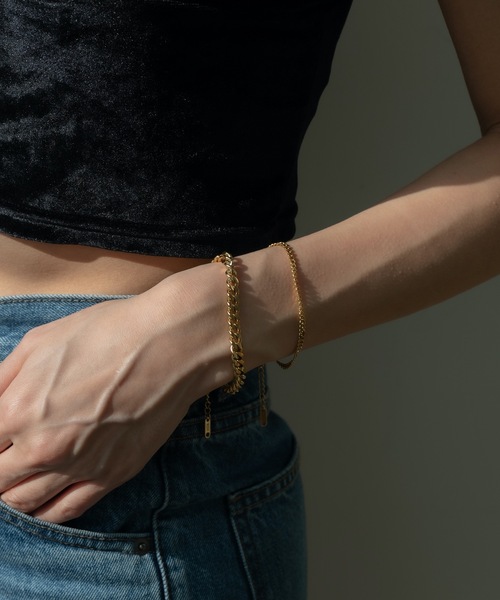 CENE（セネ）の「【CENE】セネ/ [ゴールド]チェーンブレスレット/6mm（ブレスレット・レディース・ゴールド・FREE）」の11枚目の写真