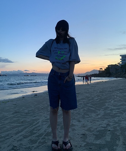 MASONPRINCE(メイソンプリンス)の「【MASONPRINCE】Hem damage denim shorts NDK1904(その他パンツ・メンズ・ライトブルー/ブラック/ブルー/ダークグレー・S/M/L/XL)」の5枚目の写真
