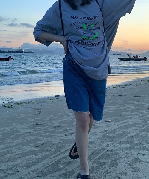 MASONPRINCE(メイソンプリンス)の「【MASONPRINCE】Hem damage denim shorts NDK1904(その他パンツ・メンズ・ライトブルー/ブラック/ブルー/ダークグレー・S/M/L/XL)」の10枚目の写真