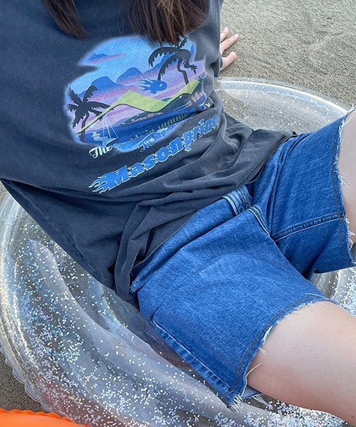MASONPRINCE(メイソンプリンス)の「【MASONPRINCE】Hem damage denim shorts NDK1904(その他パンツ・メンズ・ライトブルー/ブラック/ブルー/ダークグレー・S/M/L/XL)」の20枚目の写真