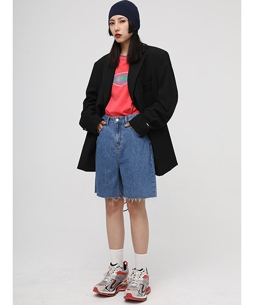 MASONPRINCE(メイソンプリンス)の「【MASONPRINCE】Hem damage denim shorts NDK1904(その他パンツ・メンズ・ライトブルー/ブラック/ブルー/ダークグレー・S/M/L/XL)」の8枚目の写真