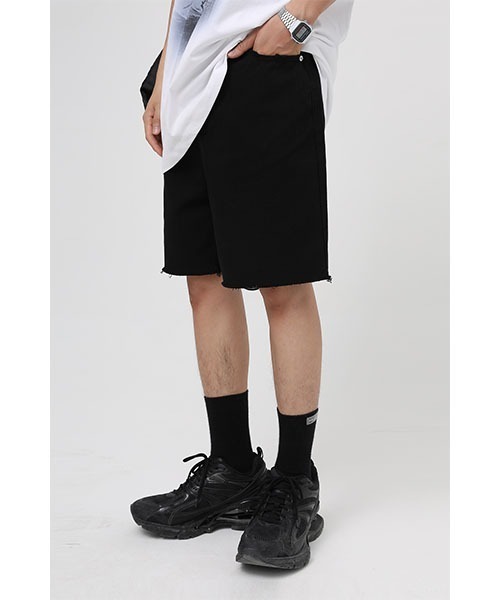 MASONPRINCE(メイソンプリンス)の「【MASONPRINCE】Hem damage denim shorts NDK1904(その他パンツ・メンズ・ライトブルー/ブラック/ブルー/ダークグレー・S/M/L/XL)」の9枚目の写真