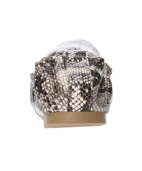 CRAFT STANDARD BOUTIQUE（クラフトスタンダードブティック）の「ギャザーバレエシューズ　＊（バレエシューズ・レディース・ブラック/パイソン/ブラウン/ゴールド・SMALL/MEDIUM/LARGE）」の16枚目の写真