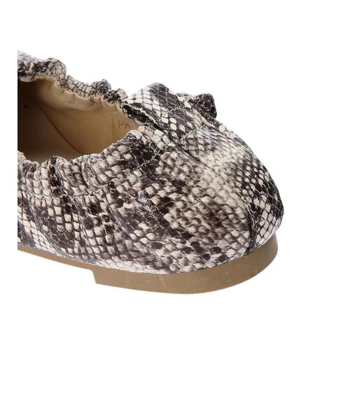 CRAFT STANDARD BOUTIQUE（クラフトスタンダードブティック）の「ギャザーバレエシューズ　＊（バレエシューズ・レディース・ブラック/パイソン/ブラウン/ゴールド・SMALL/MEDIUM/LARGE）」の13枚目の写真