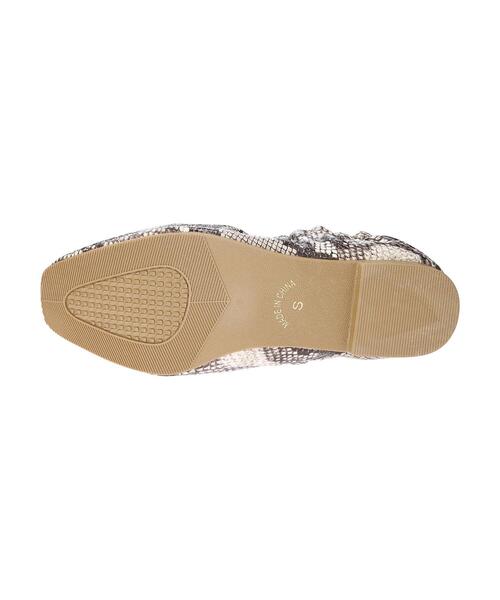 CRAFT STANDARD BOUTIQUE（クラフトスタンダードブティック）の「ギャザーバレエシューズ　＊（バレエシューズ・レディース・ブラック/パイソン/ブラウン/ゴールド・SMALL/MEDIUM/LARGE）」の12枚目の写真