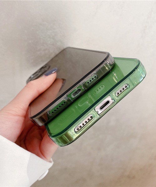 Port（ポート）の「ソフト クリア iPhoneケース ( 7 / 8 / SE2 / 11 / 12 / 12mini / 13 / 13pro / 14 / 14pro ) #_（スマホケース/カバー・レディース・クリア/グレー/グリーン/ブラウン・A/C/B/D/H/G/E/I/J/K/N）」の9枚目の写真