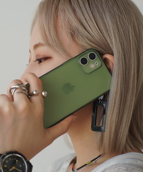 Port（ポート）の「ソフト クリア iPhoneケース ( 7 / 8 / SE2 / 11 / 12 / 12mini / 13 / 13pro / 14 / 14pro ) #_（スマホケース/カバー・レディース・クリア/グレー/グリーン/ブラウン・A/C/B/D/H/G/E/I/J/K/N）」の5枚目の写真