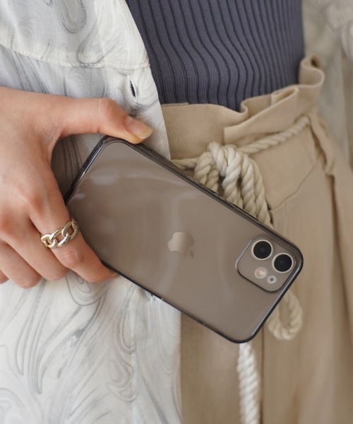 Port（ポート）の「ソフト クリア iPhoneケース ( 7 / 8 / SE2 / 11 / 12 / 12mini / 13 / 13pro / 14 / 14pro ) #_（スマホケース/カバー・レディース・クリア/グレー/グリーン/ブラウン・A/C/B/D/H/G/E/I/J/K/N）」の6枚目の写真