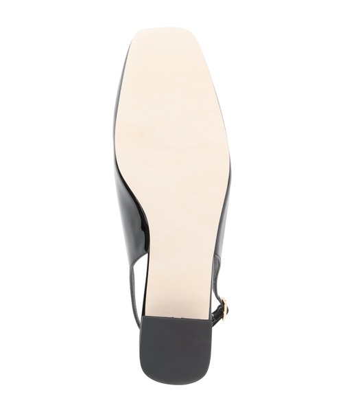 MADEMOISELLE ROPE'（マドモアゼル ロペ）の「スクエアトゥメリージェーンパンプス（パンプス・レディース・ブラック/オフホワイト・36.5/37.5/35.5）」の7枚目の写真