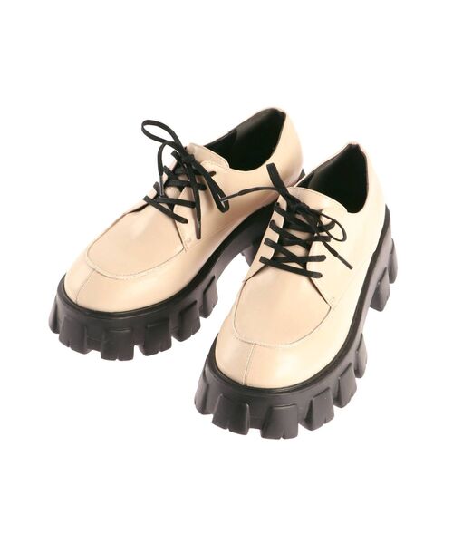 EMODA(エモダ)の「ワイドボリュームローファー(ローファー・レディース・アイボリー/ブラック・SMALL/MEDIUM/LARGE)」の16枚目の写真