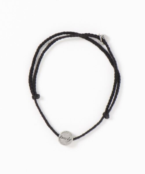 BAYBLO（ベイブロ）の「(BB)【ユニセックス】コットン 編み込み チャーム アンクレット（アンクレット・メンズ・ブラック/ベージュ/ブルー/レッド/ブラウン/グレー・FREE）」の7枚目の写真