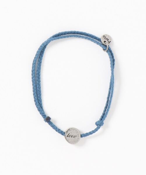 BAYBLO（ベイブロ）の「(BB)【ユニセックス】コットン 編み込み チャーム アンクレット（アンクレット・メンズ・ブラック/ベージュ/ブルー/レッド/ブラウン/グレー・FREE）」の14枚目の写真