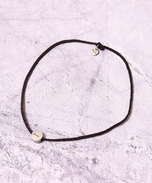 BAYBLO（ベイブロ）の「(BB)【ユニセックス】コットン 編み込み チャーム アンクレット（アンクレット・メンズ・ブラック/ベージュ/ブルー/レッド/ブラウン/グレー・FREE）」の11枚目の写真