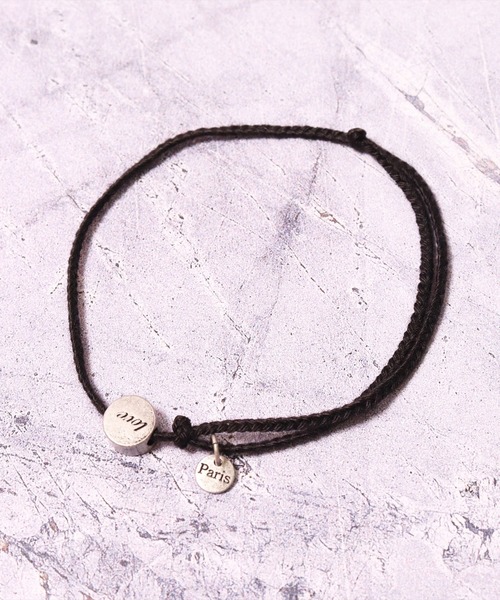 BAYBLO（ベイブロ）の「(BB)【ユニセックス】コットン 編み込み チャーム アンクレット（アンクレット・メンズ・ブラック/ベージュ/ブルー/レッド/ブラウン/グレー・FREE）」の20枚目の写真