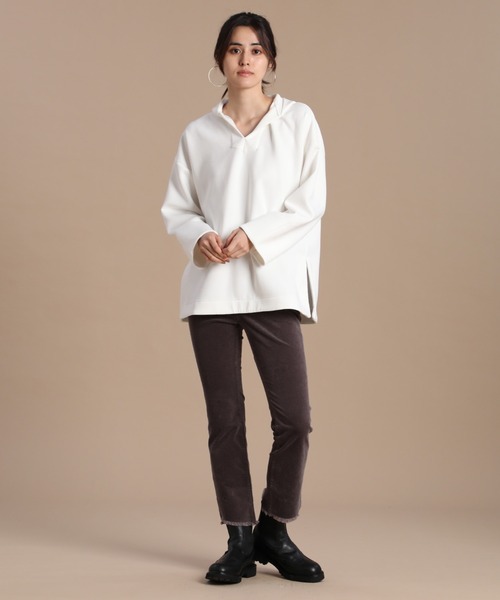 INED（イネド）の「細見えコーデュロイパンツ（その他パンツ・レディース・サンドグレー/アイボリー/ライトグレー・7号/11号/9号/5号）」の5枚目の写真