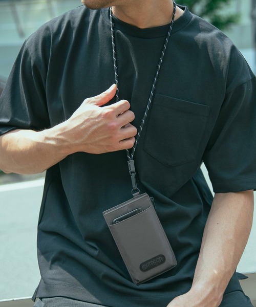 OUTDOOR PRODUCTS（アウトドアプロダクツ）の「【OUTDOOR PRODUCTS(アウトドアプロダクツ)×BAYFLOW】別注ネックケース（ポーチ・メンズ・ブラック/ベージュ/グレー・FREE）」の3枚目の写真