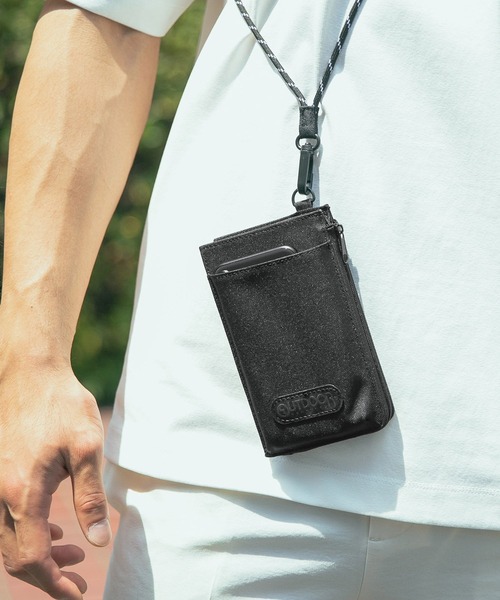 OUTDOOR PRODUCTS（アウトドアプロダクツ）の「【OUTDOOR PRODUCTS(アウトドアプロダクツ)×BAYFLOW】別注ネックケース（ポーチ・メンズ・ブラック/ベージュ/グレー・FREE）」の2枚目の写真