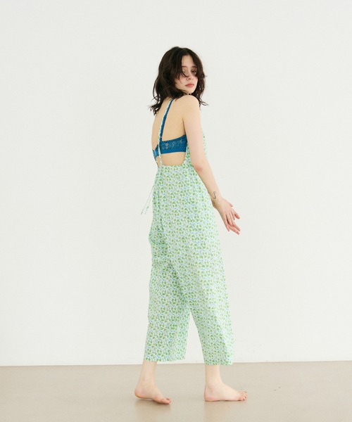 mystic（ミスティック）の「KUDAMONOオールインワン（ルームウェア/パジャマ・レディース・グリーン/イエロー・FREE）」の2枚目の写真