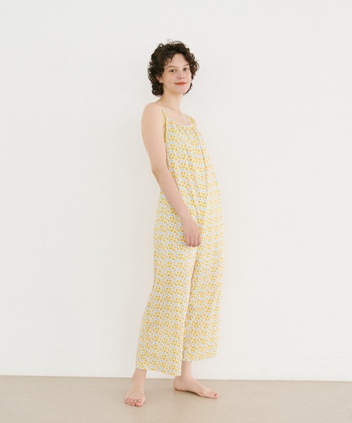 mystic（ミスティック）の「KUDAMONOオールインワン（ルームウェア/パジャマ・レディース・グリーン/イエロー・FREE）」の4枚目の写真