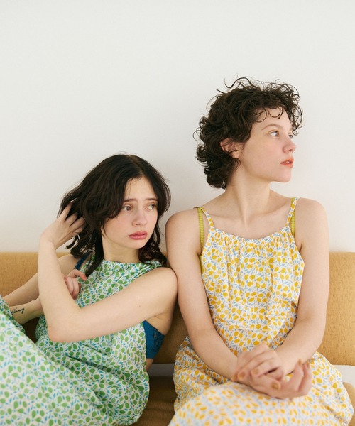 mystic（ミスティック）の「KUDAMONOオールインワン（ルームウェア/パジャマ・レディース・グリーン/イエロー・FREE）」の8枚目の写真