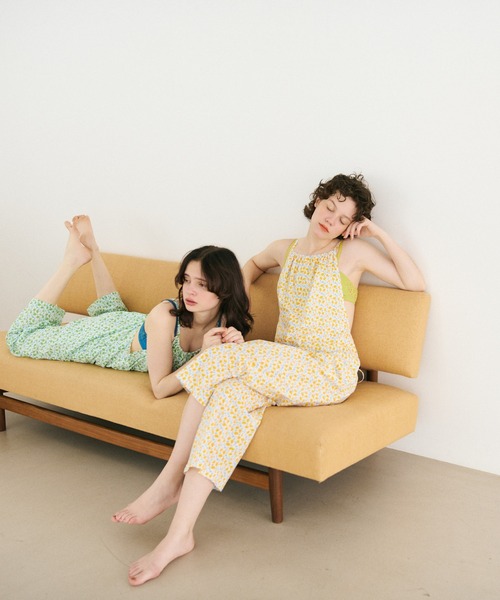 mystic（ミスティック）の「KUDAMONOオールインワン（ルームウェア/パジャマ・レディース・グリーン/イエロー・FREE）」の9枚目の写真