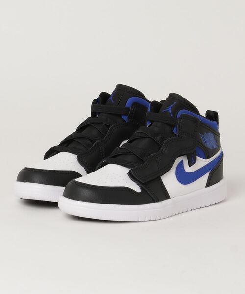 JORDAN BRAND(ジョーダンブランド)の「JORDAN BRAND ジョーダンブランド 17-22JORDAN 1 MID ALT (PS) ジョーダン1MID ALT KAR6351 140WHITE/RACBLU(スニーカー・キッズ・ホワイト系その他・20/18/17/19/21/22.0cm)」の1枚目の写真