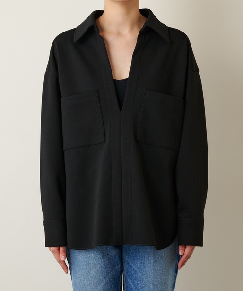 GALLARDAGALANTE（ガリャルダガランテ）の「ダンボールシャツ（Tシャツ/カットソー・レディース・ブラック/ベージュ・FREE）」の5枚目の写真