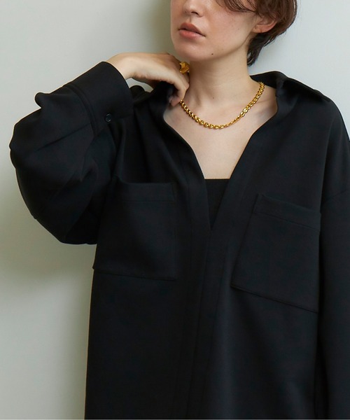 GALLARDAGALANTE（ガリャルダガランテ）の「ダンボールシャツ（Tシャツ/カットソー・レディース・ブラック/ベージュ・FREE）」の19枚目の写真