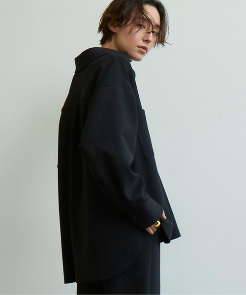 GALLARDAGALANTE（ガリャルダガランテ）の「ダンボールシャツ（Tシャツ/カットソー・レディース・ブラック/ベージュ・FREE）」の6枚目の写真