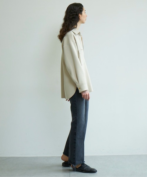 GALLARDAGALANTE（ガリャルダガランテ）の「ダンボールシャツ（Tシャツ/カットソー・レディース・ブラック/ベージュ・FREE）」の9枚目の写真