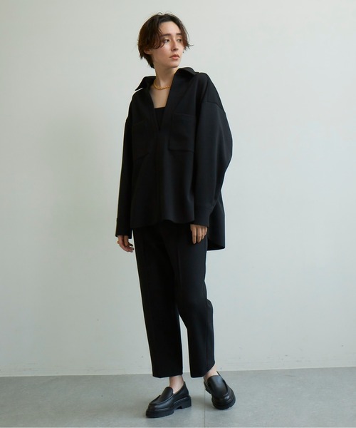 GALLARDAGALANTE（ガリャルダガランテ）の「ダンボールシャツ（Tシャツ/カットソー・レディース・ブラック/ベージュ・FREE）」の13枚目の写真