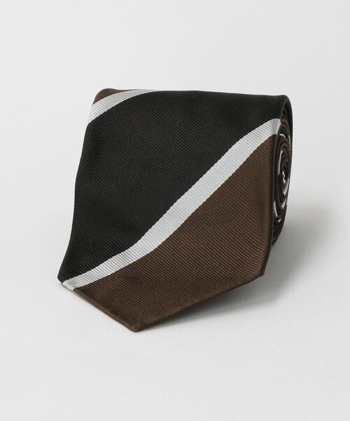 STEPHEN WALTERS（スティーブンウォルターズ）の「＜Stephen Walters＞GLR 8.0cm ストライプ3 ネクタイ（ネクタイ・メンズ・ロイヤルブルー/ブラック・FREE）」の2枚目の写真