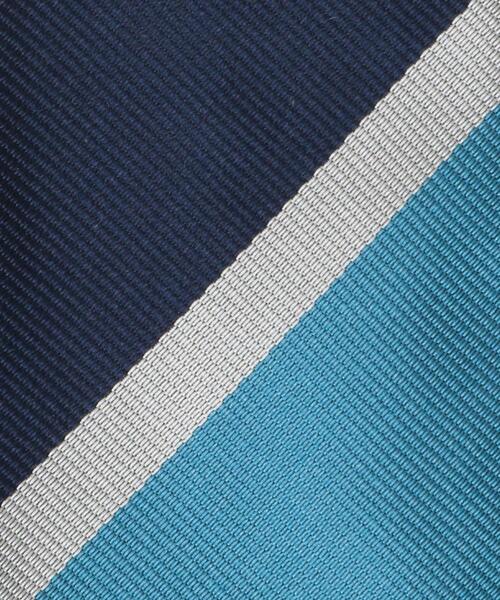 STEPHEN WALTERS（スティーブンウォルターズ）の「＜Stephen Walters＞GLR 8.0cm ストライプ3 ネクタイ（ネクタイ・メンズ・ロイヤルブルー/ブラック・FREE）」の3枚目の写真