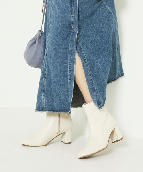 FREAK'S STORE(フリークスストア)の「ROVERETO/ロベレート ショートブーツ(ブーツ・レディース・ブラック/オフホワイト・38/36/37)」の1枚目の写真