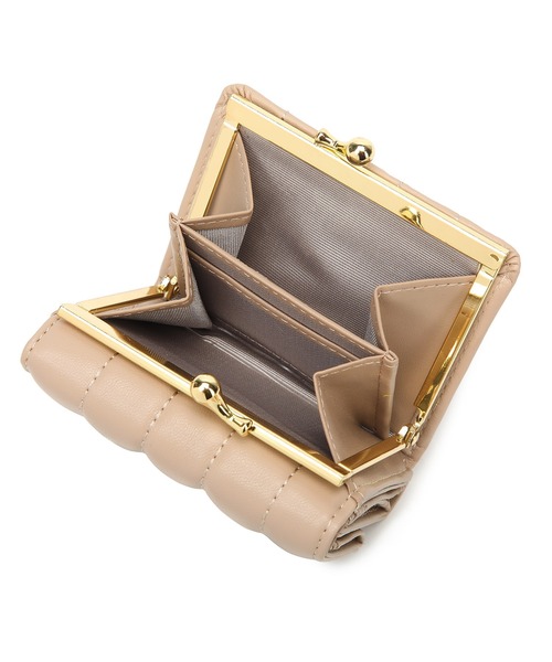 jouetie（ジュエティ）の「【jouetie/ジュエティ】　ストライプステッチ　がま口ミニ財布（財布・レディース・ベージュ/ブラック/ピンク/ブルー系その他/カーキ/ダークグリーン/オリーブ/ターコイズブルー/アイボリー/ワイン/ダークブルー・FREE）」の16枚目の写真