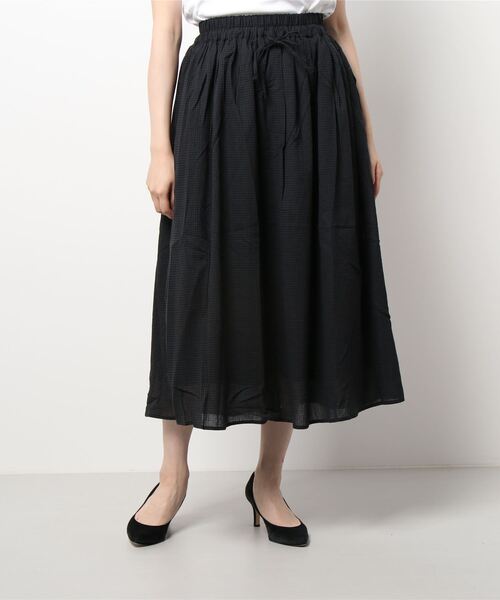 Samansa Mos2 blue（サマンサモスモスブルー）の「ギンガムチェックスカート（スカート・レディース・ブラウン/グレー/チャコール・ﾌﾘ-）」の7枚目の写真