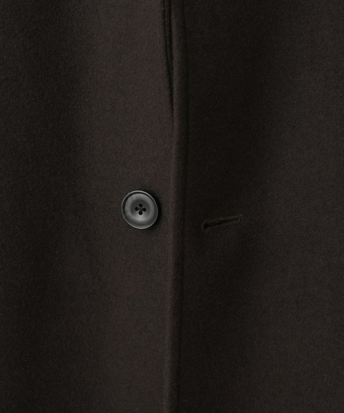 JOURNAL STANDARD relume(ジャーナルスタンダード レリューム)の「TECH MELTON シングルAライン オーバーサイズコート(チェスターコート・メンズ・グレー/ブラウン/ネイビー・M/L)」の5枚目の写真