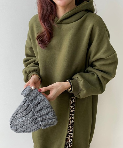 早割り レオパードドッキングスウェットワンピース ワンピース Ulysses ユリシス のファッション クリアランスアウトレット Bmti Uz