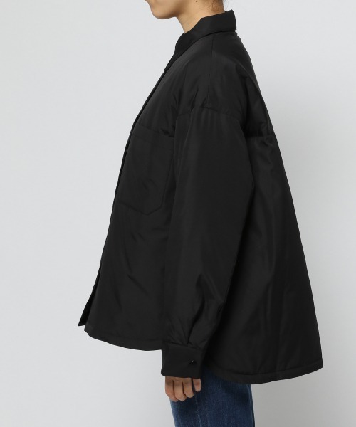 LOWRYS FARM(ローリーズファーム)の「エアサーマルシャツジャケット 953279(ミリタリージャケット・レディース・アイボリー/ブラック/グリーン・FREE)」の9枚目の写真