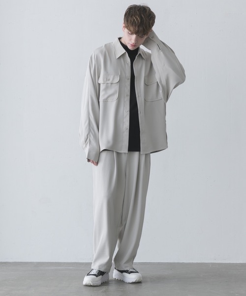 melt.（メルト）の「melt. - ハイドレープリラックスワイドテーパードイージーパンツ（その他パンツ・メンズ・チャコールグレー/ライトグレー・SMALL/MEDIUM/LARGE）」の20枚目の写真