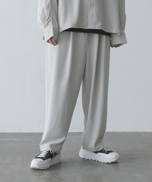 melt.（メルト）の「melt. - ハイドレープリラックスワイドテーパードイージーパンツ（その他パンツ・メンズ・チャコールグレー/ライトグレー・SMALL/MEDIUM/LARGE）」の6枚目の写真