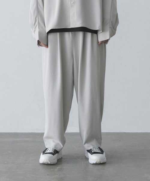 melt.（メルト）の「melt. - ハイドレープリラックスワイドテーパードイージーパンツ（その他パンツ・メンズ・チャコールグレー/ライトグレー・SMALL/MEDIUM/LARGE）」の3枚目の写真