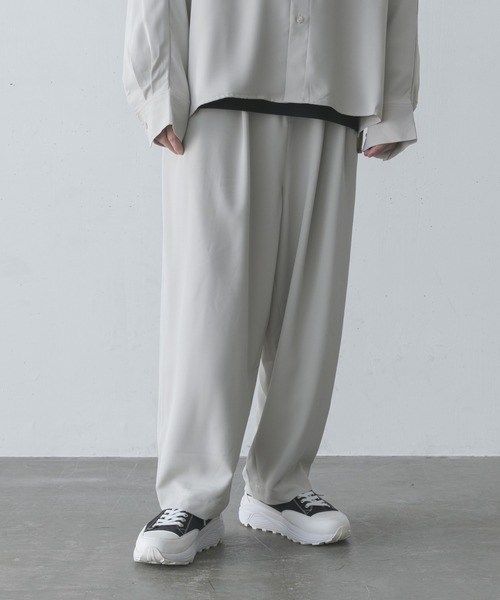 melt.（メルト）の「melt. - ハイドレープリラックスワイドテーパードイージーパンツ（その他パンツ・メンズ・チャコールグレー/ライトグレー・SMALL/MEDIUM/LARGE）」の4枚目の写真