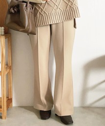 GeeRA | 《インスタグラマーyumi.さんコラボ》【21冬新着】センターピンタックフレアーパンツ(その他パンツ)