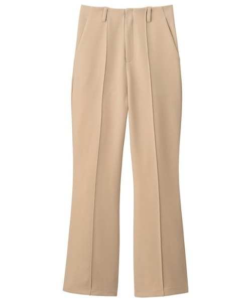 GeeRA（ジーラ）の「センターピンタックフレアーパンツ（その他パンツ・レディース・モカ/アイボリー・LARGE/SMALL/MEDIUM）」の13枚目の写真