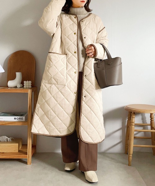 GeeRA（ジーラ）の「センターピンタックフレアーパンツ（その他パンツ・レディース・モカ/アイボリー・LARGE/SMALL/MEDIUM）」の17枚目の写真