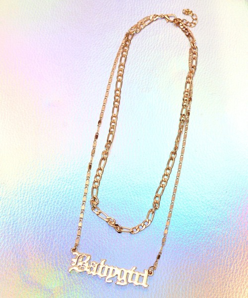 babyShoop（ベイビーシュープ）の「baby girl 2連ネックレス（ネックレス・レディース・ゴールド・FREE）」の3枚目の写真