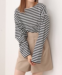one after another NICE CLAUP | ゆるシルエットボーダーロンT(Tシャツ/カットソー)
